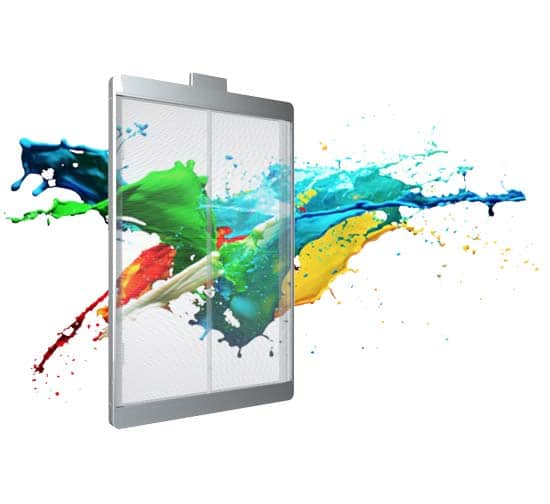 ecran numerique transparent