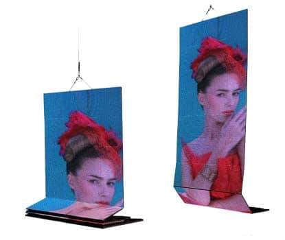 ecran publicitaire depliable