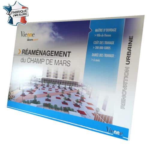 panneau publicitaire exterieur chantier