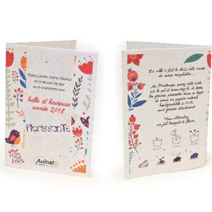 carte à planter avec graines