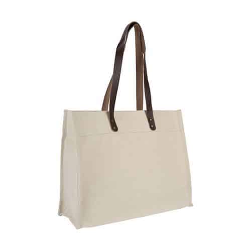 Tote bag personnalisé anses cuir