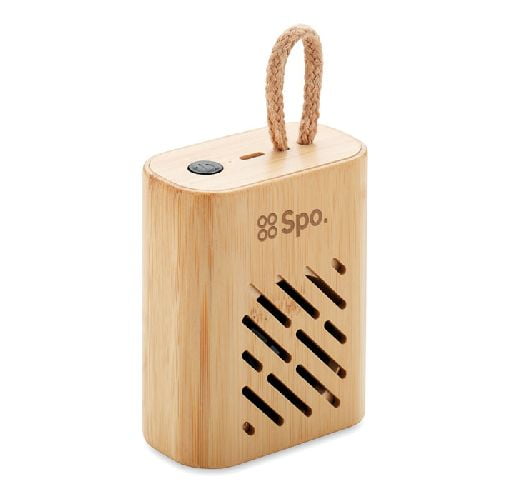 Enceinte bois poignée