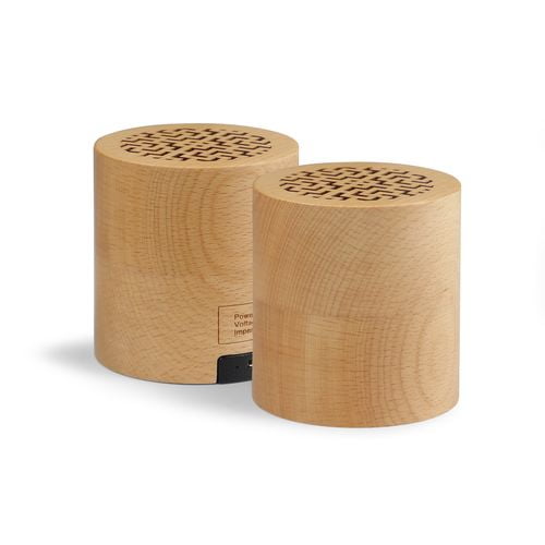 Enceinte bois ronde