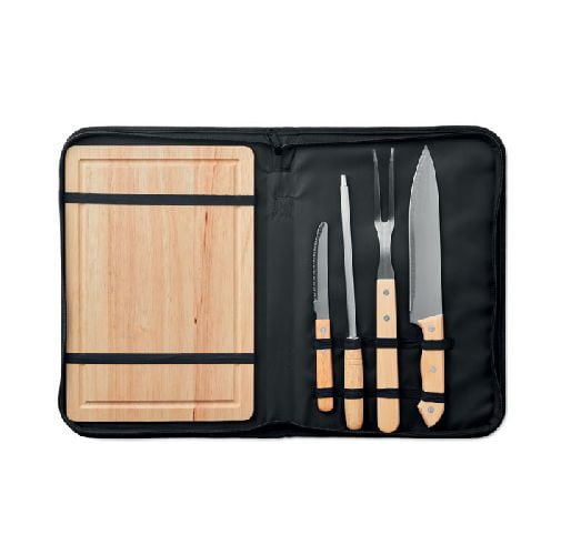 Planche set barbecue goodies entreprise bois