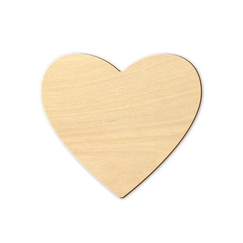 Badge coeur goodies entreprise bois surmesure made-in-france