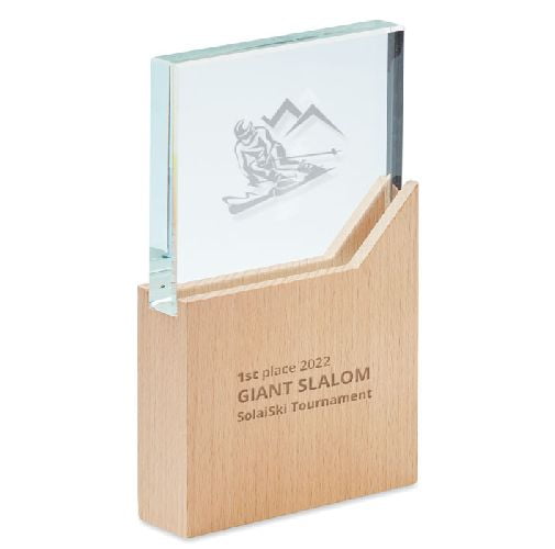 Trophée personnalisé en bois