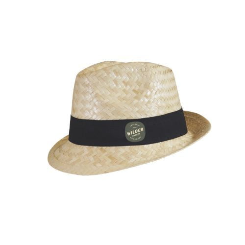 Chapeau personnalisé en paille naturelle