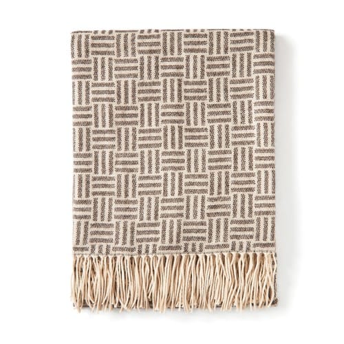 plaid tissé laine