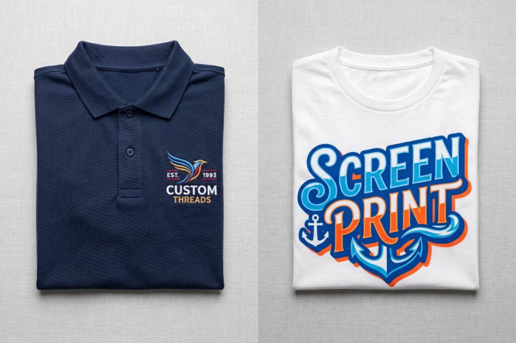 promosapiens broderie vs serigraphie