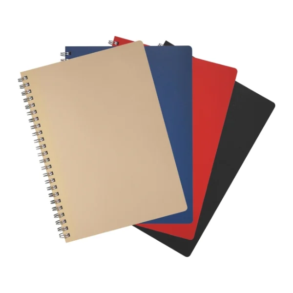 Cahier spirale A5 LIBER, objet publicitaire écologique personnalisable, fabriqué en France