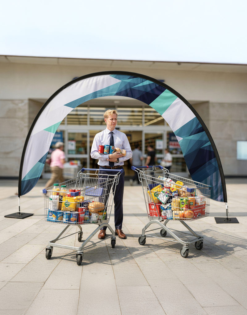 Arche publicitaire aluminium personnalisable, gamme ARCHGATE