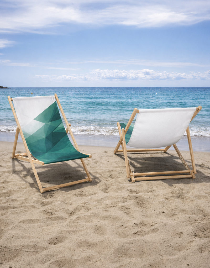 Chaise longue en bois personnalisable personnalisable, gamme CHILIENNE BOIS