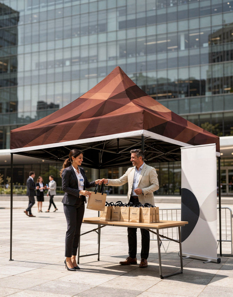 Tente pliante Eco acier 3 × 3 m personnalisable, gamme POPTENT CS 300
