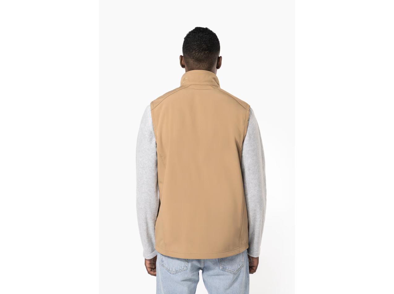 Bodywarmer softshell sans manches K403 personnalisable, vue de dos
