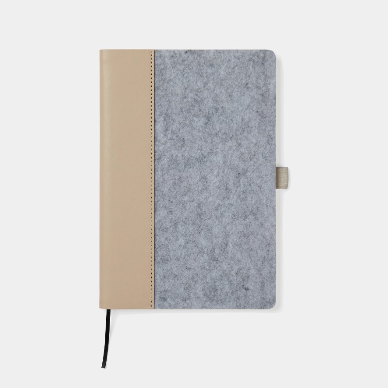 Carnet feutre recyclé Albon Vinga personnalisable au logo
