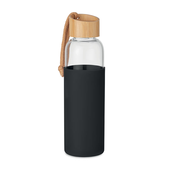 Bouteille en verre et bambou personnalisable
