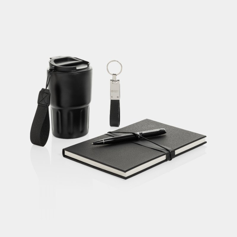 Set cadeau deluxe avec mug Swiss Peak personnalisable au logo