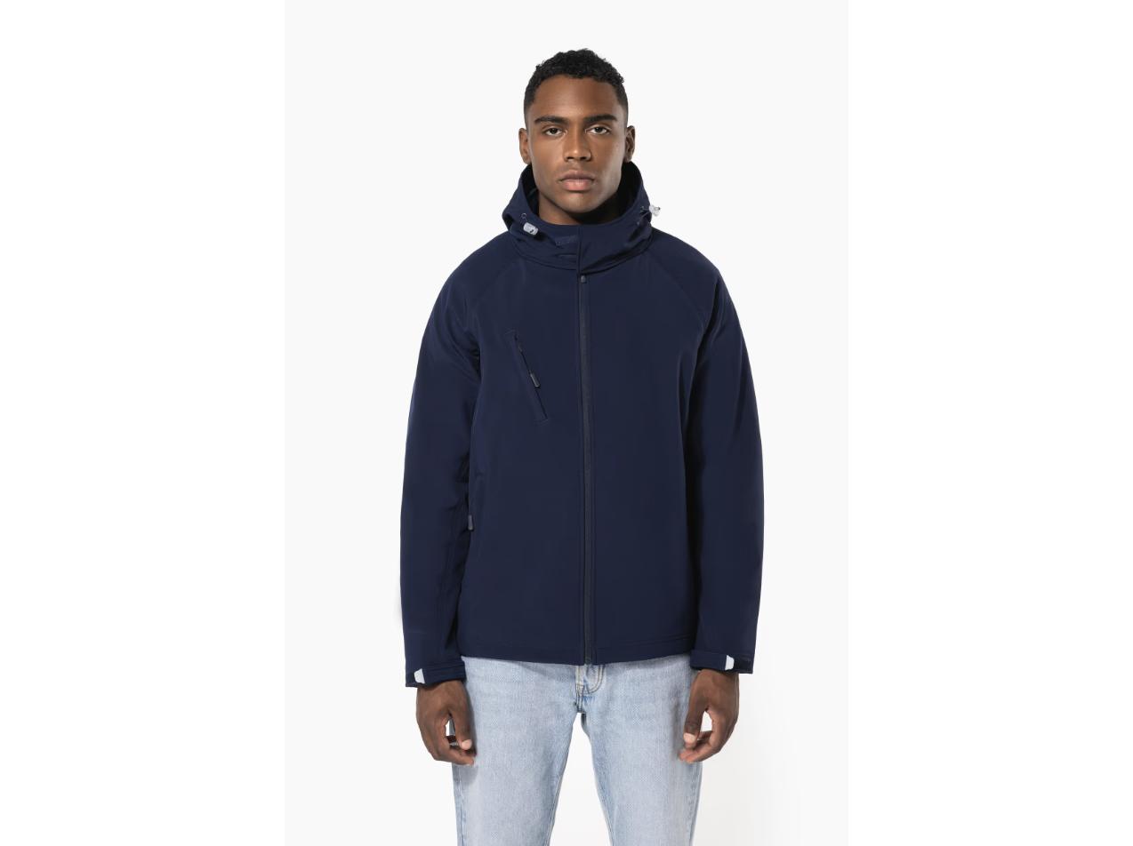 Veste softshell à capuche amovible K413 personnalisable, vue de face