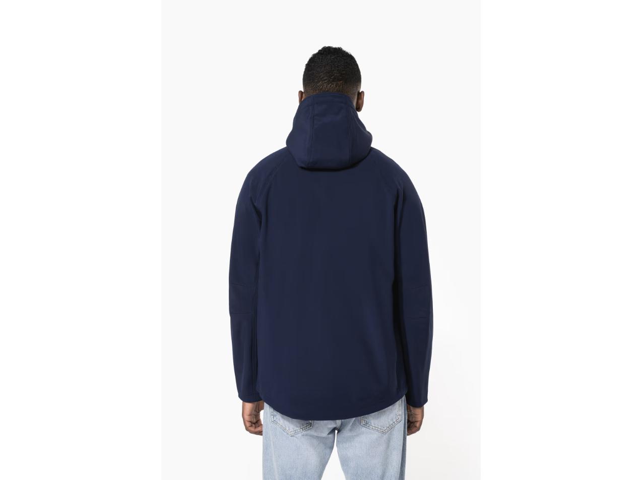 Veste softshell à capuche amovible K413 personnalisable, vue de dos