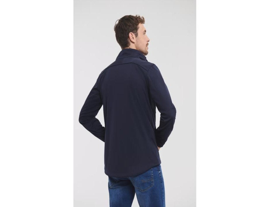 Veste softshell premium sport et outdoor Russell RU520M personnalisable, vue de dos