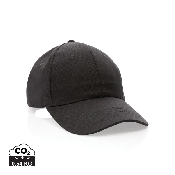 Casquette 6 panneaux en coton recyclé personnalisable avec votre logo