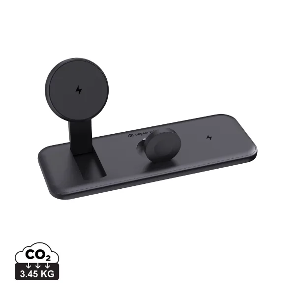 Chargeur 3 en 1 magnétique 15W RCS Urban Vitamin Torrance personnalisable avec votre logo