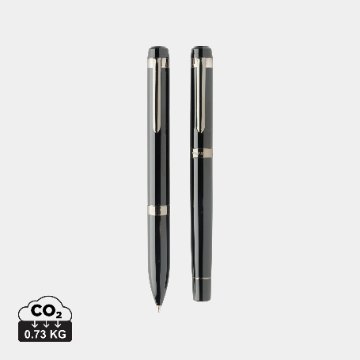 Coffret de stylos en acier recyclé personnalisable