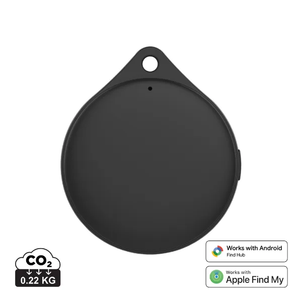 Géolocaliseur en plastique recyclé RCS IPX5 Findpop Dual personnalisable avec votre logo