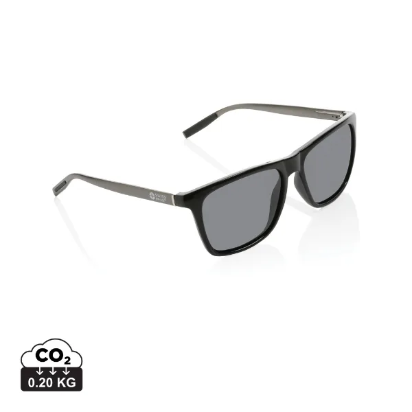 Lunettes de soleil polarisées Swiss Peak en plastique RCS personnalisable avec votre logo