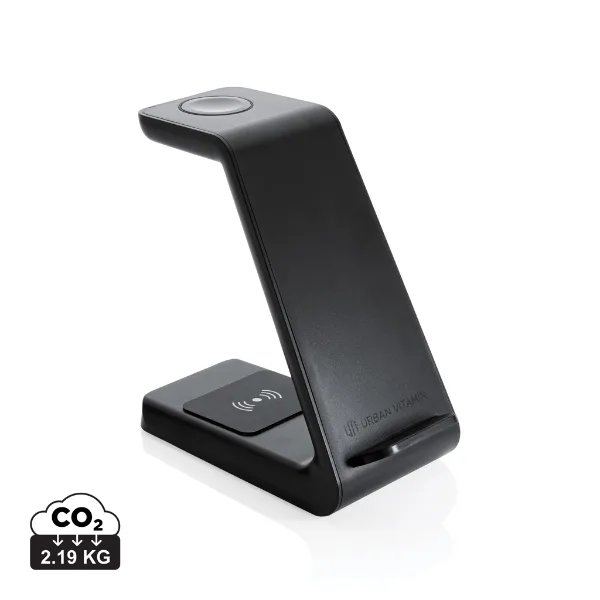Station de charge en plastique recyclé RCS Urban V Fairfield personnalisable avec votre logo