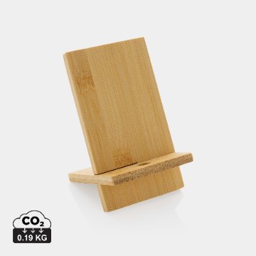 Support téléphone en bambou personnalisable