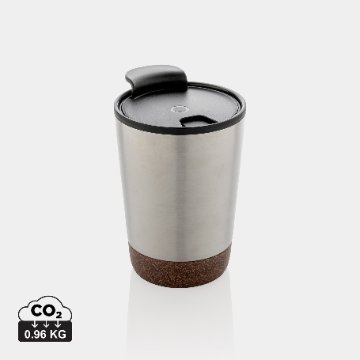 Tasse à café en liège et acier inoxydable GRS personnalisable