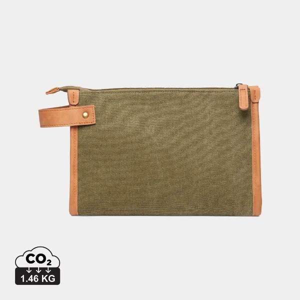 VINGA Trousse de toilette en toile recyclé GRS Bosler personnalisable avec votre logo