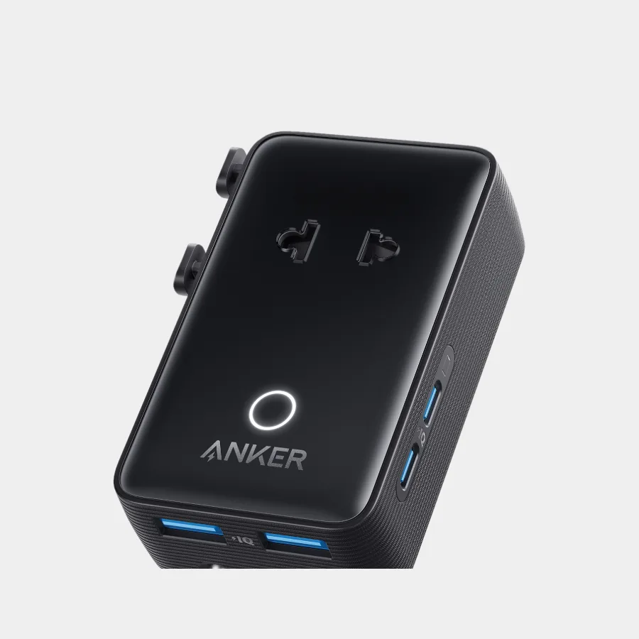 Adaptateur de voyage Anker Nano 5 en 1, 20 W personnalisé, cadeau d'affaires