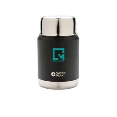 Pot alimentaire isotherme Swiss Peak Elite personnalisé avec logo