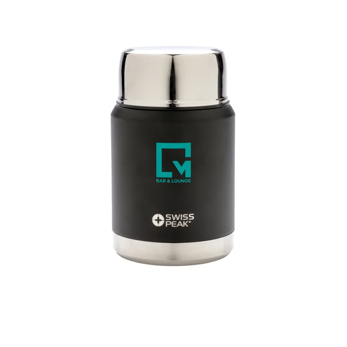 Pot alimentaire isotherme Swiss Peak Elite personnalisé avec logo