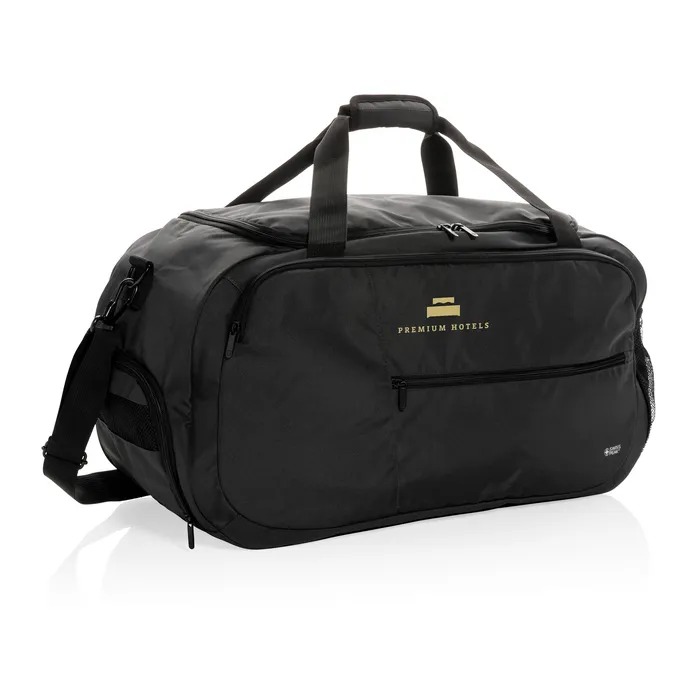Sac de sport RPET Swiss Peak Aware avec logo personnalisé, zone 250 × 120 mm au dos
