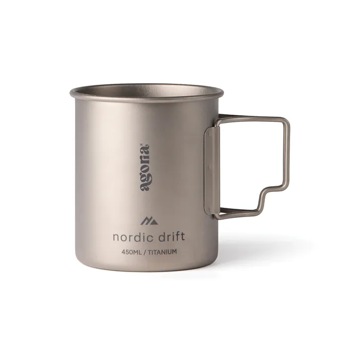 Tasse 450 ml en titane Nordic Drift personnalisé, cadeau d'affaires