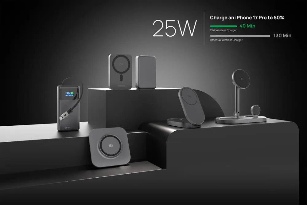 Chargeur magnétique 25W pour bureau Quantum RCS
